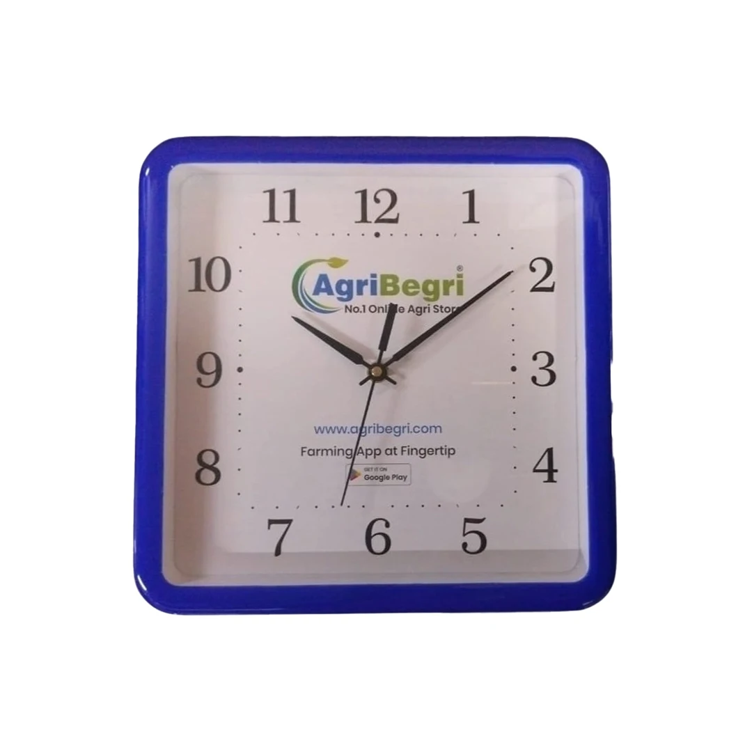 ShaktiSewaSquare Wall Clock, Stylish, Durable Plastic Analog Clock For Home And Office