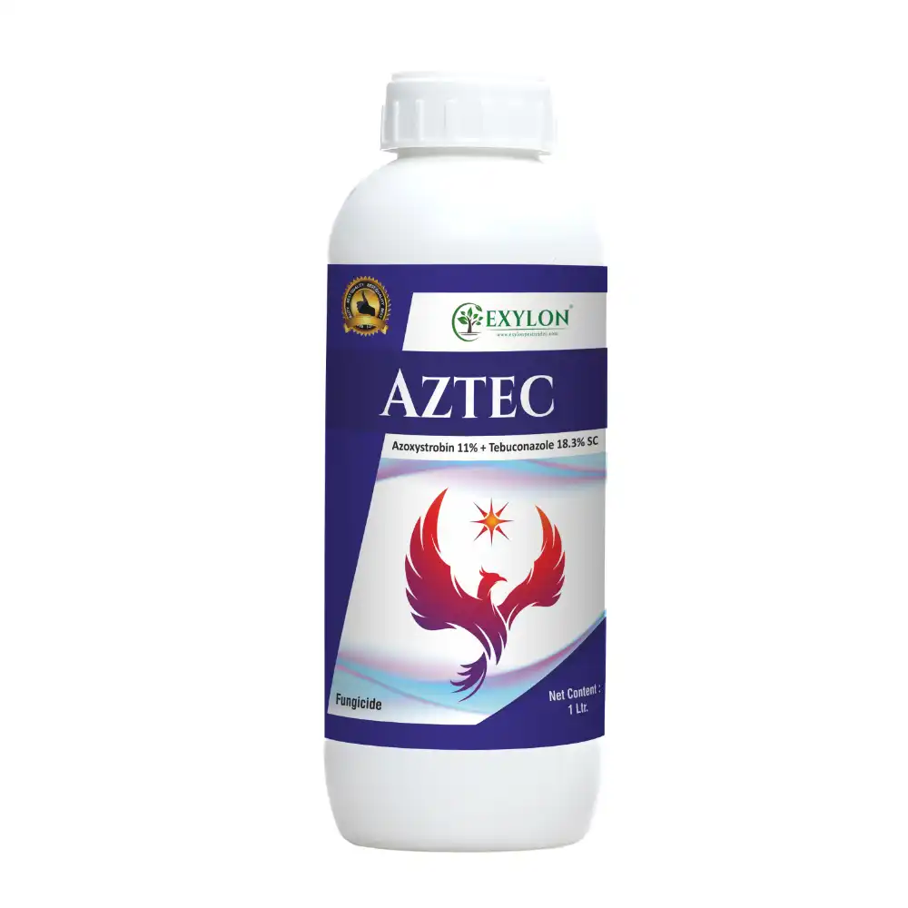  Aztec Azoxystrobin 11% + Tebuconazole 18.3% SC Fungicide, Broad-Spectrum, Dual Action Fungal Diseases Control In Crops